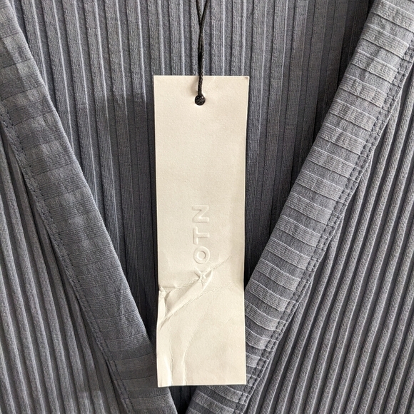 NWT KOTN | Women's Midi Ribbed Cardigan in Stone Blue - Picture 7 of 10